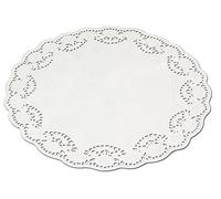 Guardini, Set di 5 pizzi sottotorta Ø 36 cm, Monouso, Carta, Bianco, Made in Italy, Linea Easy Bake