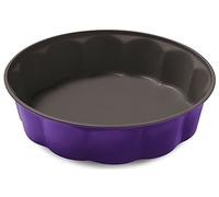 Guardini Smart Colors Tortiera Fiorella, Acciaio, Viola, 26x26x7 cm