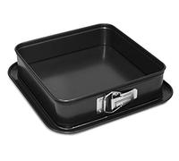 Guardini Gardenia, Stampo Apribile Quadrato 24x24cm, Acciaio con rivestimento antiaderente, Colore nero