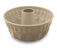 Guardini, Stampo budino con cono Ø 23 cm, Acciaio con rivestimento antiaderente, Champagne e Bronzo, Made in Italy, Linea Gold Elegance