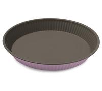 Guardini, Stampo crostata Ø 28 cm, Acciaio con rivestimento antiaderente, Rosa, Made in Italy, Linea Bon Ton