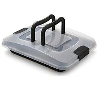 Guardini Bake Away, Stampo rettangolare 24x32cm + coperchio per trasporto, Acciaio con rivestimento antiaderente, Colore nero
