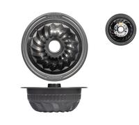 Guardini Stampo Per Budino Antiaderente In Metallo Nero, 23Cm