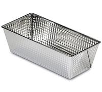 Guardini, Stampo plumcake 25x11 cm, Banda stagnata per torte, Argento, Made in Italy, Linea Selenia