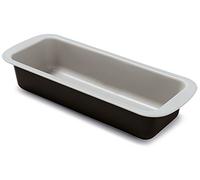 Guardini, Stampo plumcake 30x11 cm, Acciaio con rivestimento antiaderente, Nero e Argento, Made in Italy, Linea Silver Elegance