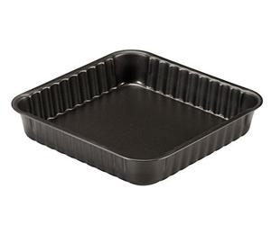 Guardini, Stampo quadro 24x24 cm, Acciaio con rivestimento antiaderente, Nero, Made in Italy, Linea Arianna