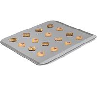 Guardini, Teglia da forno piatta 35x40 cm, Acciaio con rivestimento antiaderente, Nero e Argento, Made in Italy, Linea Silver Elegance