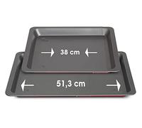 Guardini, Teglia rettangolare estensibile 33x38/51 cm, Acciaio con rivestimento
