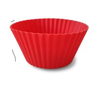 Guardini, Set di 4 pirottini Ø 7 cm, Ideali per friggitrice ad aria, Silicone alimentare, Rosso, Made in Italy, Linea Air Fryer