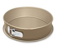 Guardini, Tortiera apribile 1 fondo Ø 24 cm, Fondo Salvagoccia, Acciaio con rivestimento antiaderente, Champagne e Bronzo, Made in Italy, Linea Gold Elegance