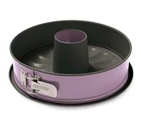Guardini, Tortiera apribile 1 fondo con cono Ø 26 cm, Fondo salvagoccia, Acciaio con rivestimento antiaderente, Rosa, Made in Italy, Linea Bon Ton