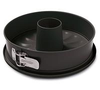 Guardini Gardenia, Tortiera apribile 2 fondi 28cm, Fondo Salvagoccia, Acciaio con rivestimento antiaderente, Colore nero
