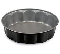 Guardini Happy Hour, Tortiera Fiorella 26 cm, Acciaio con Rivestimento Antiaderente, Forma a Fiore, Colore Nero/Grigio