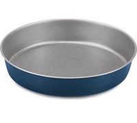 Guardini, Tortiera liscia Ø 26 cm, Acciaio prodotto con ridotte emissioni di CO2 con nuovo rivestimento PFAS free, Grigio/Blu, Made in Italy, Linea XBake