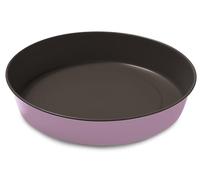Guardini, Tortiera liscia Ø 28 cm, Acciaio con rivestimento antiaderente, Rosa, Made in Italy, Linea Bon Ton