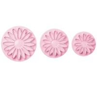 Guardini Voglia di Cake Design Set Tagliapasta con Espulsore Girasole, Plastica, Rosa, 6.9x6.9x3 cm, 3 unità