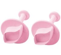Guardini Voglia di Cake Design Set Tagliapasta con Espulsore Lilium, Plastica, Rosa, 4.2x4.2x3 cm, 2 unità