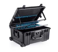 GUARDIQUE Apollo 5013T - Cassetta degli attrezzi, vuota, impermeabile e antipolvere, con 3 palette di attrezzi e scomparti flessibili, 55,3 x 42,5 x 25,4 cm (interno)