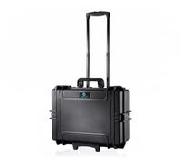 GUARDIQUE Extreme-505TR - Valigetta protettiva con trolley, IP67, impermeabile e antipolvere, leggera, rigida, per fotocamera, attrezzi e uso industriale, 50 x 35 x 19,4 cm, Nero , Classico