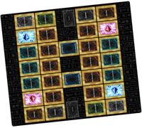 GuardMat - Classic 2-Players (Bordi Cuciti) - Tappetino Grande - 2 Giocatori Master Rule Duel Field Zones - Playmat Compatibile con Magic, MTG, Pokemon, TCG