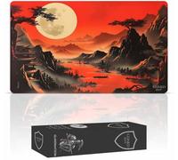 GuardMat - Scarlet Lake (Bordi Cuciti) - Tappetino per Carte Magic - Tappetino per Gioco Magic The Gathering - Playmat Compatibile con MTG, Signore degli Anelli, Pokemon, TCG , Gioco di Carte
