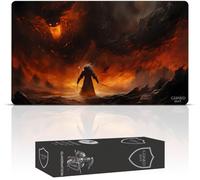 GuardMat - The Shadow and The Flame (Bordi Cuciti) - Tappetino per Carte Magic - Tappeto per Gioco Magic The Gathering - Playmat Compatibile con MTG, Signore degli Anelli, Pokemon, TCG, Gioco di Carte