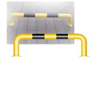 Guardrail A Forma Di U For Parcheggi, Barriere Stradali For Officine, Pali For Ad Alta Visibilità, Proteggono Le Pareti Dei Garage E I Veicoli(150x50cm-2.0mm)