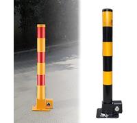 Guardrail di parcheggio Pali di parcheggio, Cono stradale, barriera di sicurezza, delimitatore, cono pieghevole, blocco for parcheggio auto, dissuasore(Black)