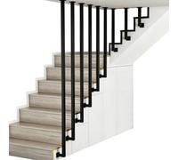 Guardrail di supporto per ringhiera per scale a tubo quadrato