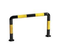 Guardrail For Parcheggio A Forma Di U, Barra Di Sicurezza For Officina, Pali Di Segnalazione Del Traffico Neri E Gialli, Capacità Di 500 Kg, For Scuole, Vialetti E Garage(60x100cm)
