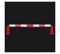 Guardrail for parcheggio a forma di U, colonna di isolamento di avvertimento rotonda in tubo d'acciaio, for la sicurezza di vialetti/garage e protezione di retromarcia(1500x300x1.5mm)