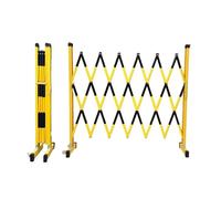 Guardrail Industriali Espandibili,Cancello Di Sicurezza Mobile Portatile,Recinto Traffico Retrattile Regolabile,Telaio Isolante Di Sicurezza In Fibra Di Vetro,per Cantiere(Black/yellow,800cm/26.2FT)