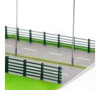 Guardrail Strada Scala HO OO Realistico per Modellismo(Dark green164) | Design realistico scala HO, migliora layout ferroviari, dettagli precisi, colore stabile, per facile da incollare