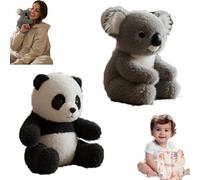 Guarigione emotiva su richiesta, ultra-morbido Koaly peluche imita come un vero Koala, realistico compagno emotivo guarigione abbracci (Both)