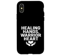 Guarigione, Mani, Cuore guerriero. Forza infermiera, Cura del paziente. Custodia per iPhone X/XS