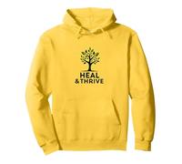 Guarire e prosperare: Albero ispiratore della Vita Benessere Felpa con Cappuccio, Unisex per Adulti, Limone, S