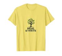 Guarire e prosperare: Albero ispiratore della Vita Benessere Maglietta, Uomo, Limone, L