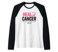 Guarisci Il Cancro Amore Forza Coraggio unità Maglia con Maniche Raglan