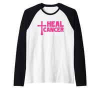 Guarisci Il Cancro con Dio Niente è Impossibile Fede Cristiana Maglia con Maniche Raglan