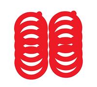 GUARLA DI CANGINE GUARLA SILICONE ANELLO SILLA SEALITÀ Sostituzione dell'anello di tenuta a perdita ermetica per clip di vetro in vetro in MASON SCEGGIO ROSSO ROSSO 10PC