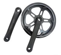 Guarnitura 48T 165 mm per bici elettriche e bici pieghevoli in lega di alluminio con protezione per ruota della catena