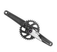 Guarnitura a 3 bulloni con corona stretta larga 34 denti, lunghezza pedivella 170 mm e movimento centrale 68 mm, per bici da 9-12 velocità, colore nero