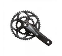 Guarnitura Bici Gravel Strada Tempo Adventure 46/30 170mm Nero