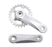 Guarnitura Bici,Guarnitura Perno Quadro 25 / 28T Bambini Bambini Bicycle GrulenkSet 102 / 114mm Set a manovella Quadro Foro Quadrato in Lega di Alluminio Single Speed Bike Parts(25T 102mm)