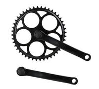 Guarnitura bici vintage nera singlespeed 44 denti per asse quadrato ( 44 )