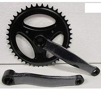 Guarnitura + Braccio Pedivella Bici Olanda - City Bike 42 X 170 Acciaio Nero