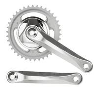 Guarnitura corona singola 38 denti color argento per bici da 5 a 8 velocità ( 38 )