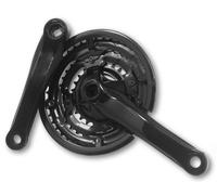 GUARNITURA CORONA TRIPLA 24/34/42 DENTI BICI PEDIVELLA ATTACCO PERNO QUADRO MTB