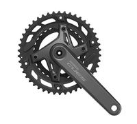 Guarnitura doppia Shimano Cues FC-U6000-2 9/10/11V Nero