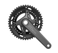 Guarnitura doppia Shimano CUES FC-U6010 Hollowtech a 11 velocità - 170/175 mm - 46-32 denti ( 170 mm | 46-32 )